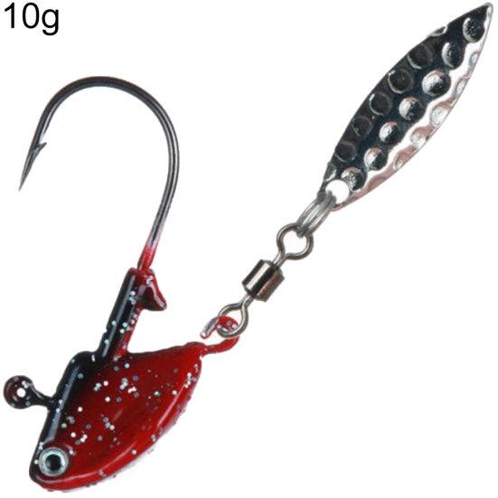 MUQZI Sports Accessory Stainless Steel Luminous Fishing Lures Bait Tackle Tools with Rotating Sequins