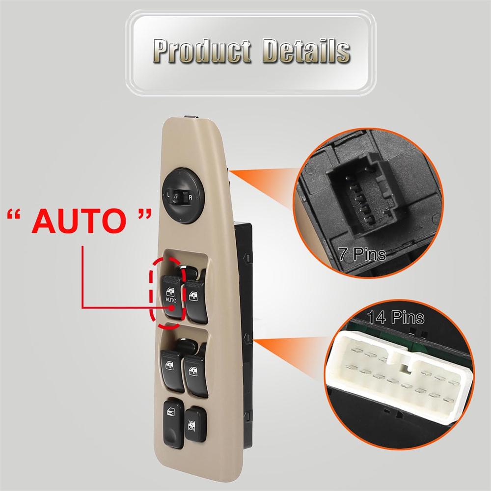 

Car Front Left Driver Side Power Window Switch For Kia Spectra Cerato 2004-2009