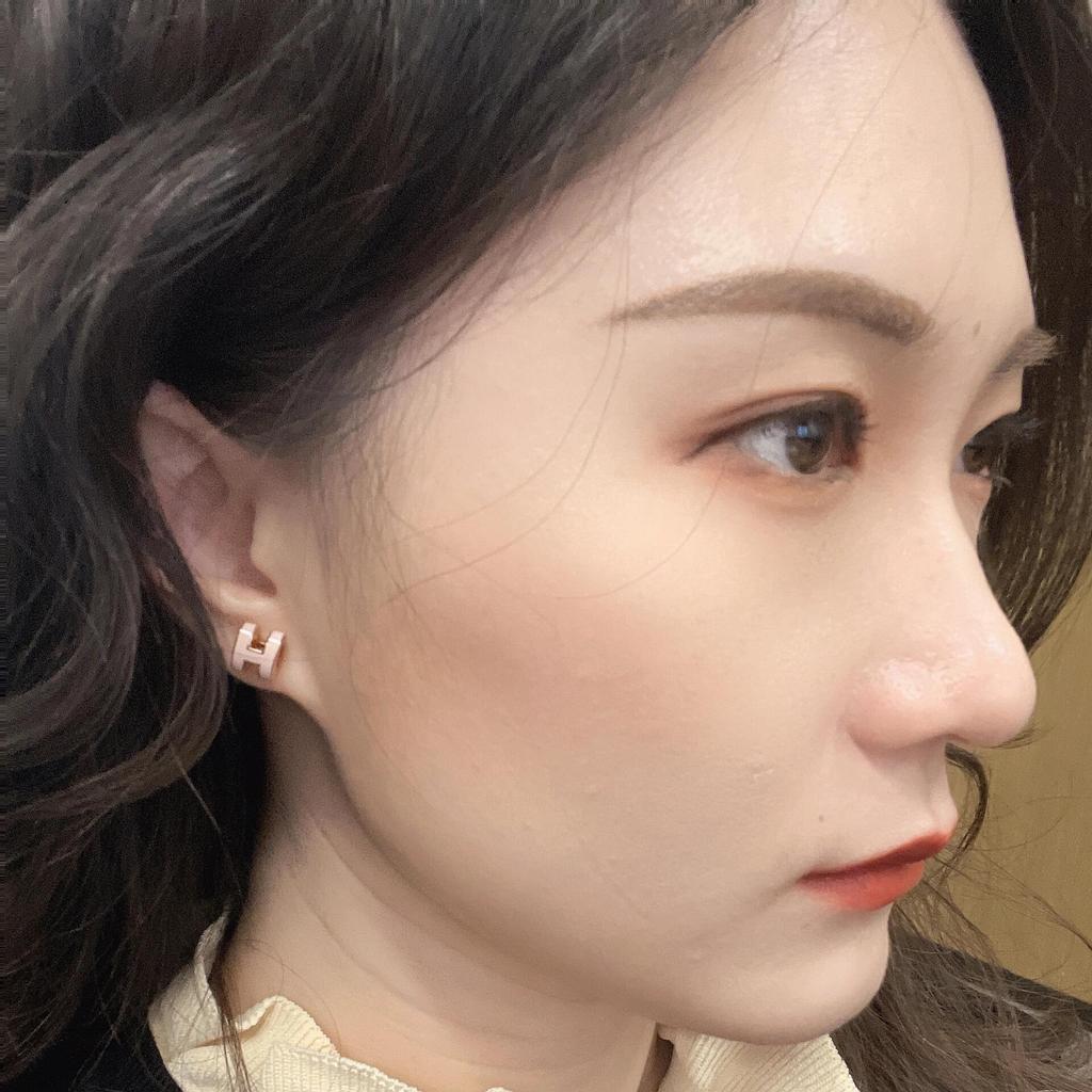 Hermes Two-Tone H Mini Pop Stud Earrings - 25th Anniversary Qixi Limited Edition