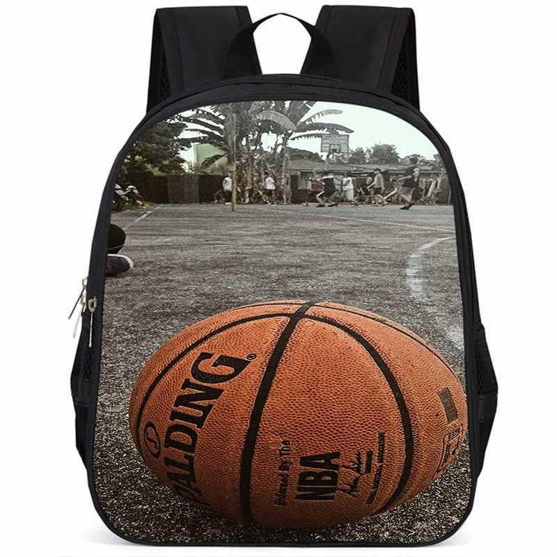 Sac à dos scolaire élégant Basketball 15 pouces Grande capacité Léger Pour Garçons et Filles
