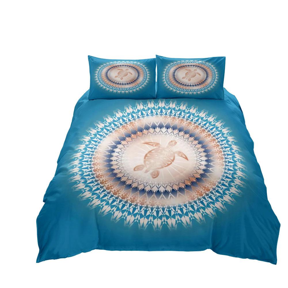 Vintage Glass Mosaic Duvet Cover Set King Queen Double Twin Single Mandala Bed Linen Set