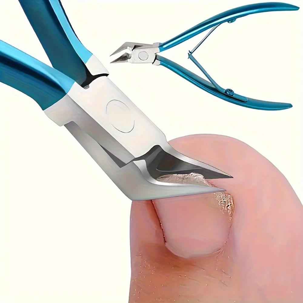 Fingerspitzen Hornhautentferner Zehennagelknipser für eingewachsene oder dicke Zehennägel Rutschfester langer Griff Zehennagelschneider Zange Nagelpflege