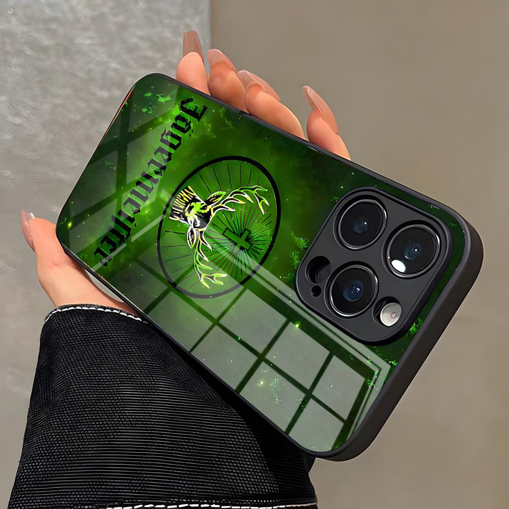 Hot J-JaegermeisterS Liquor Phone Case For IPhone 17 Pro Max 16 15 14 Pro Max 13 11 X Xs Xr 8 7Plus Glass Cover