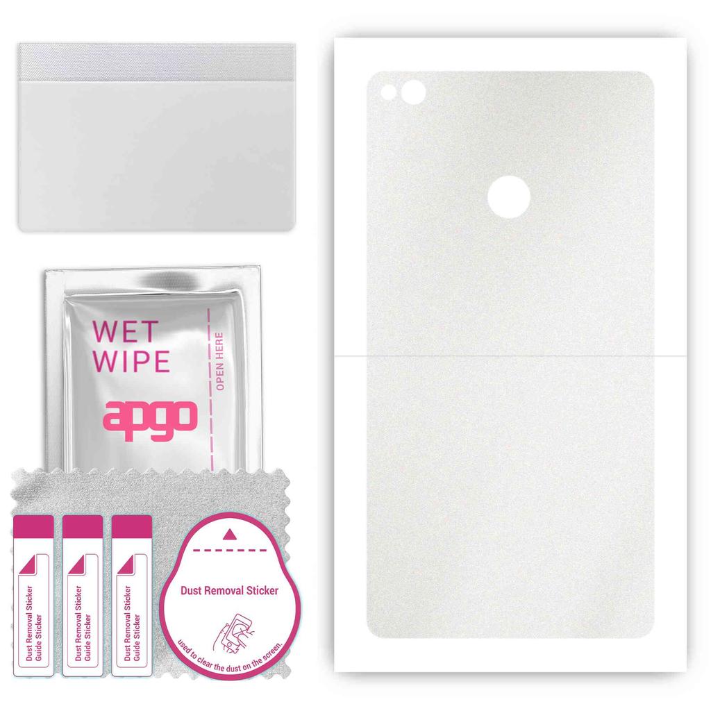 apgo Schutzfolien-Aufkleber für die Rückseite kompatibel mit Xiaomi Mi Max, Wrap-Folie, Folie, Vinyl - Muster Matt Transparent
