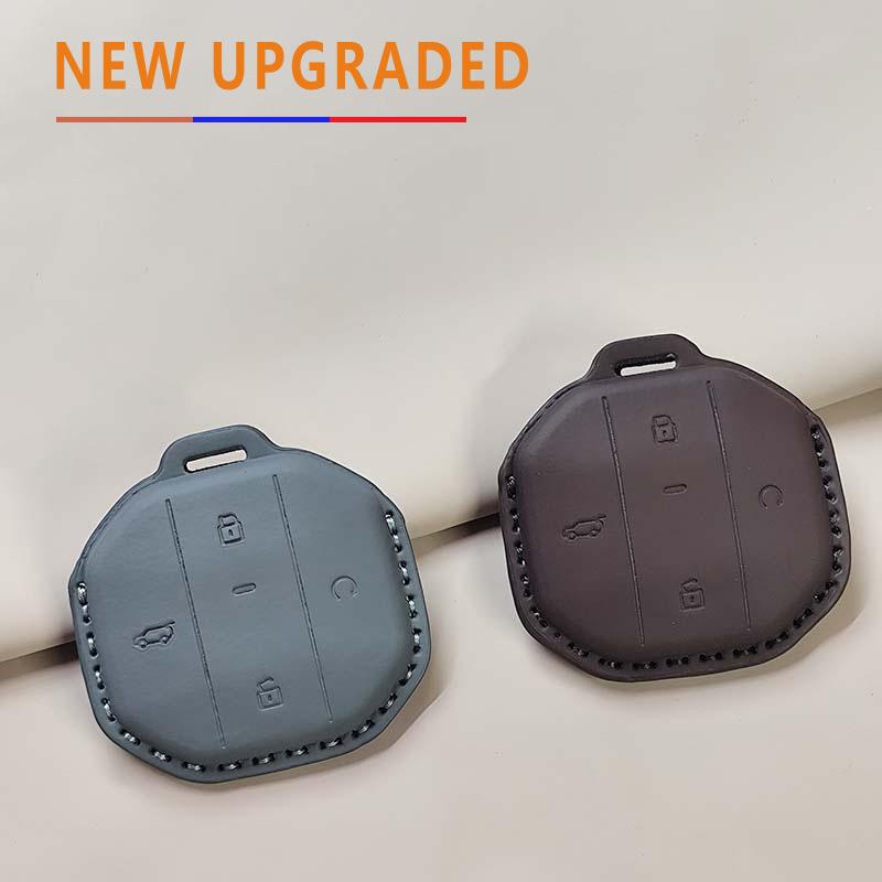 Car Remote Key Case Cover for Jetour Freer Freedom T2 Freer Traveller T1 2025+ Leather Keychain Shell Protector 1set Accessories
