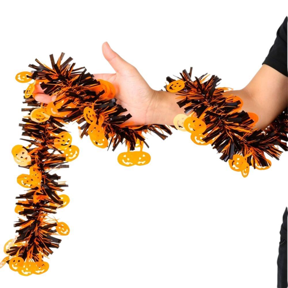 Shiny Metallic Halloween Twist Garland Halloween Ribbon Garland  Haunted House Decoration