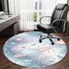 1PC Space Planets Non-Slip Floor Round Carpet, Office, Family, Bedroom, Large Area Rug Indoor Rugs, Vibrant Colors-Z0485