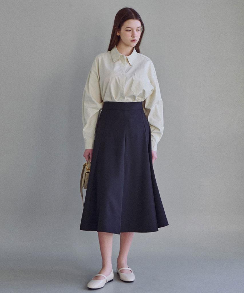 LUSIDA Loose Fit Cotton Shirt