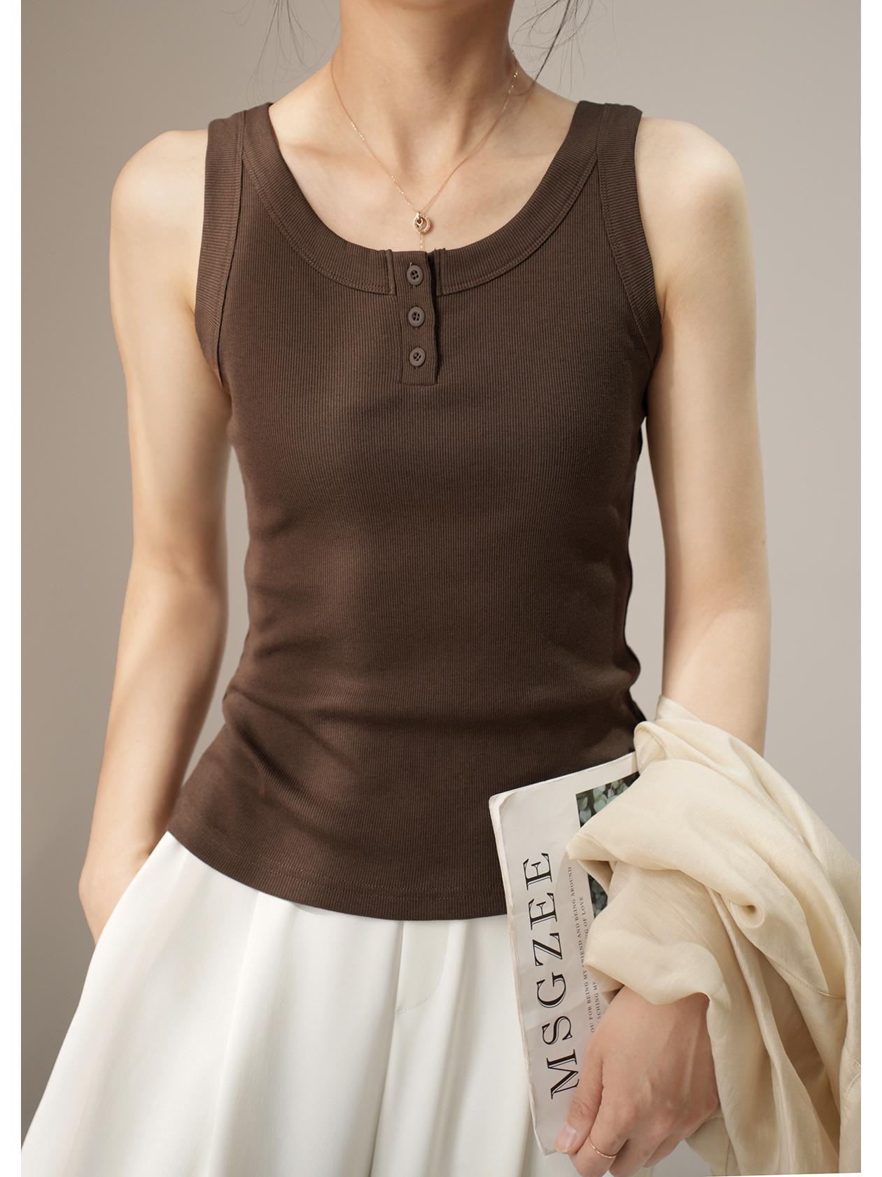 

Женский летний жилет Ukos Wood Fiber - универсальный топ на бретелях