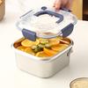 Stainlessed Steel Deep Fryers Oil Strainer Set Basket Lid Detachable Part for Easy Cleaning Metal Construction