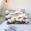 Comforter Butterfly Floral Pattern 3D Printed Set Elegant Fresh Style Soft Comfortable Bedding