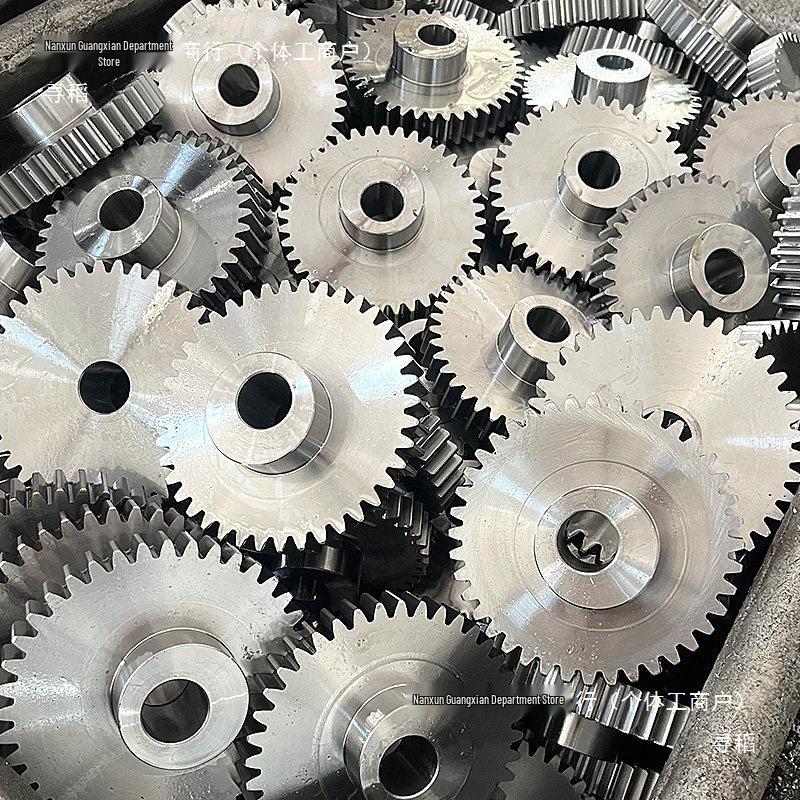 Steel Spur Gear Set: 12-120 Teeth, Motor Transmission Straight Tooth Design