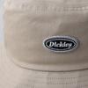 Dickies Twill Bucket Hat Calif Casual Street Black Patch Beige Free Size
