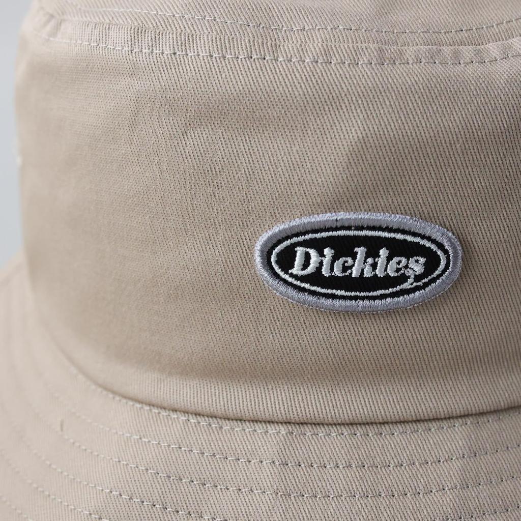 Dickies Twill Bucket Hat Calif Casual Street Black Patch Beige Free Size