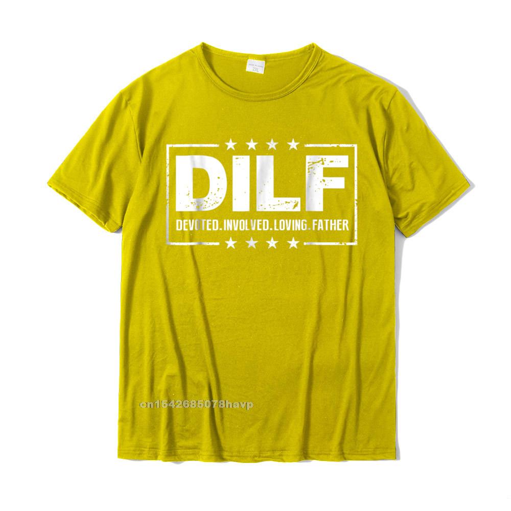 T-shirt Unisex DILF Padre Devoto Coinvolto Amorevole Papà Papa Cotone Europa Top Maschili Camicia Classica Nuovissima T-shirt