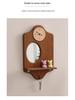 Creative Entrance Wall Hooks: No-Punch Key Holder & Wooden Shelf Combo