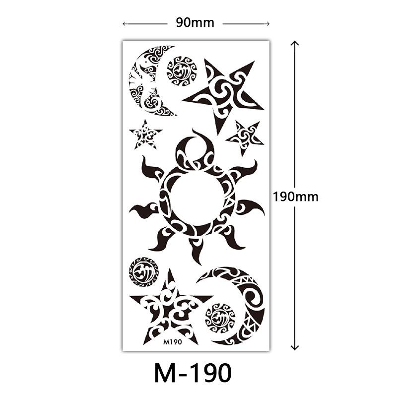 Wasserdichtes dreidimensionales Farbdruck-Tattoo-Sticker, Schmetterling Blume Tier Tattoo