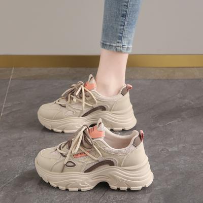 Mode Damen Dad Schuhe Dicke Sohle Klobiger Sneaker Damen Atmungsaktiv Weiche Sohle Sport Arbeitsschuhe Für Damen