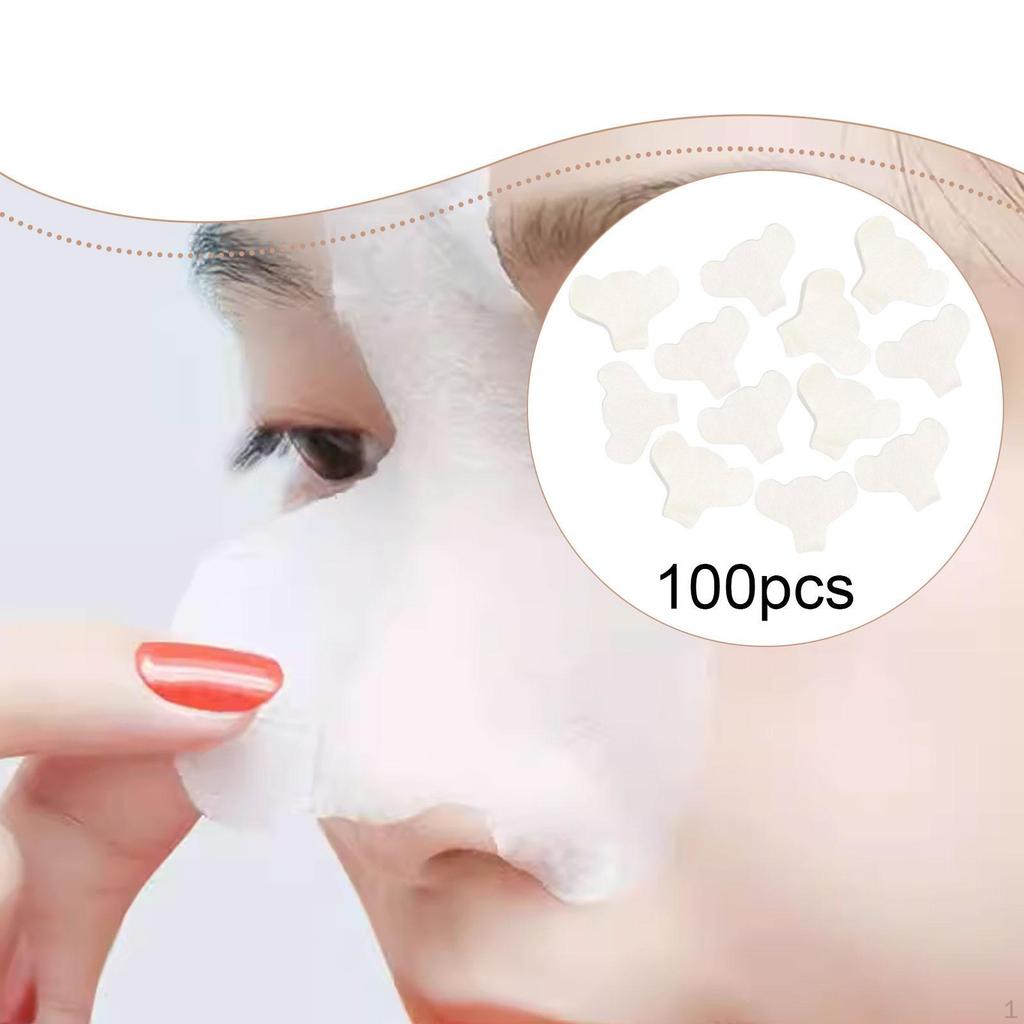 100Pcs Nose Cotton Pad Practical Soft Men Women Face Pore Care Cleaning