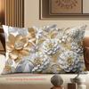 Floral Patterned 2D Flat Printing Pillows for Home Decor Polyester pillowcase, sofa decorative cushion cov Headboard Pillow