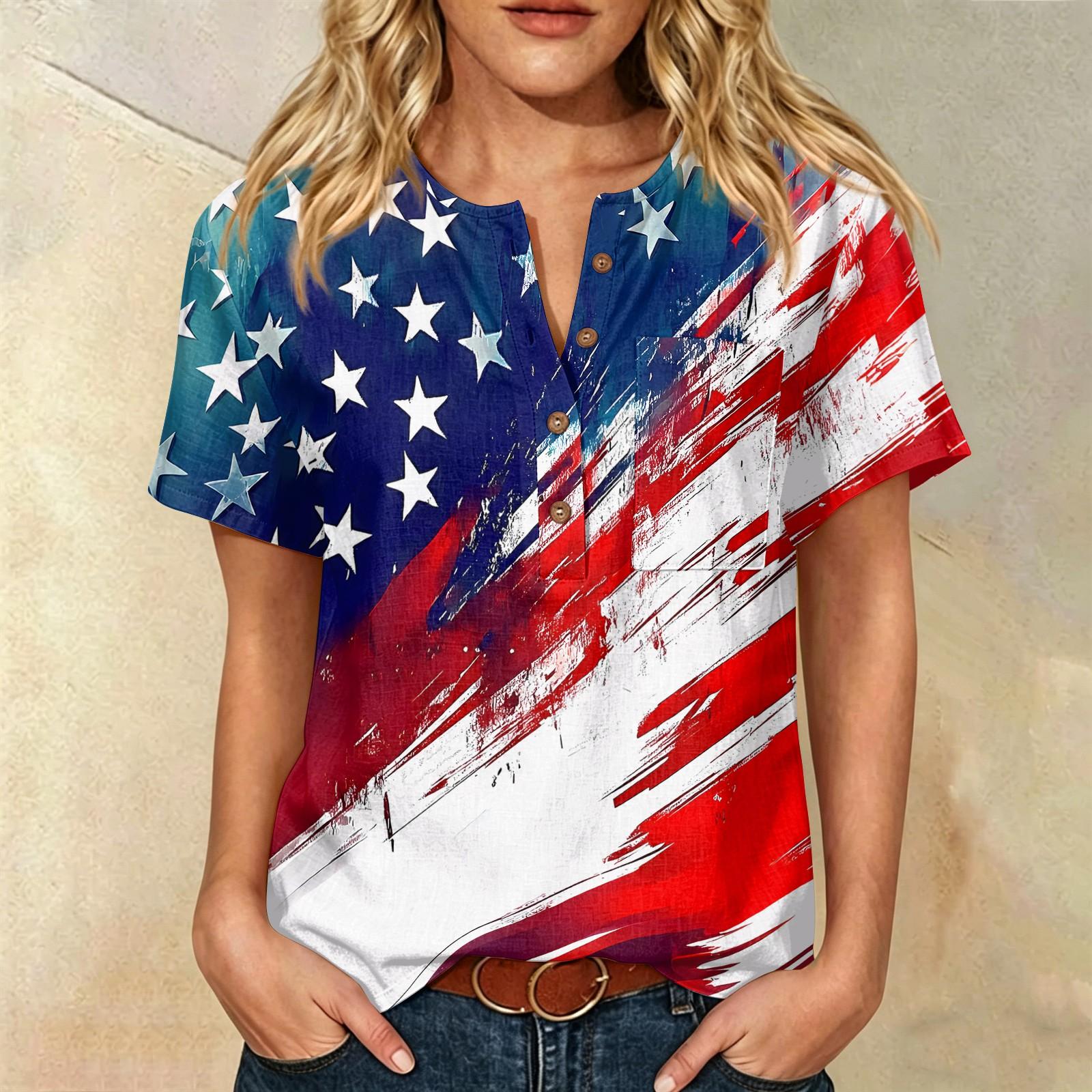 

Women s Short Sleeve Henley Shirt with Button Neck and Chest Pocket Lightweight Cotton Linen Blend Blouse for Casual Wear and Everyday Use XL синий