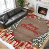 Christmas Printed Square Area Rug Soft Non Slip Floor Carpet For Bedroom Holiday Gift