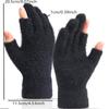 Fashion Warm Dew Two Fingers Writing Student Gloves Padded Thick Cold Gloves