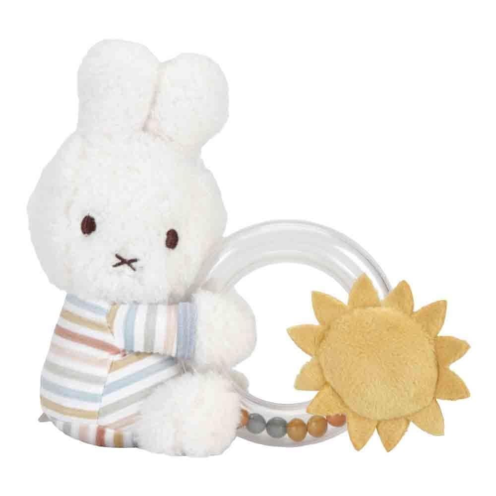 miffy x Little Dutch Ring RattleVintage Sunny Stripe