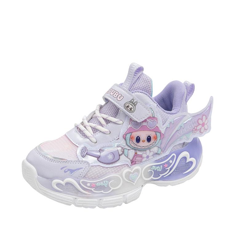 Labubu 2025 Herbst Leucht-Mesh-Sneaker für Grundschulmädchen