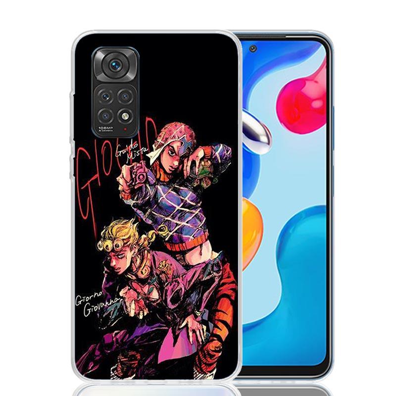 JoJo Adventure Guido Mista Phone Case For Xiaomi Redmi Note 15 14 13 12S 12 Pro Plus 11S 11E 11 11T 10S 10 Art Soft Pattern Cove