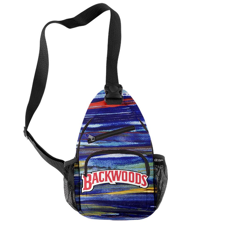 Backwoods 3D Printed Breathable Wear-Resistant Men'S Shoulder Bag Satchel Breast Bag
