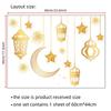 Eid and Ramadan Window Decals – Star-and-Moon Motif Static Cling Stickers for Islamic Home Interiors