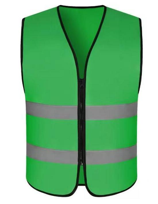 Custom Reflective Safety Vest with Logo for Nighttime Construction and Sanitation Workers