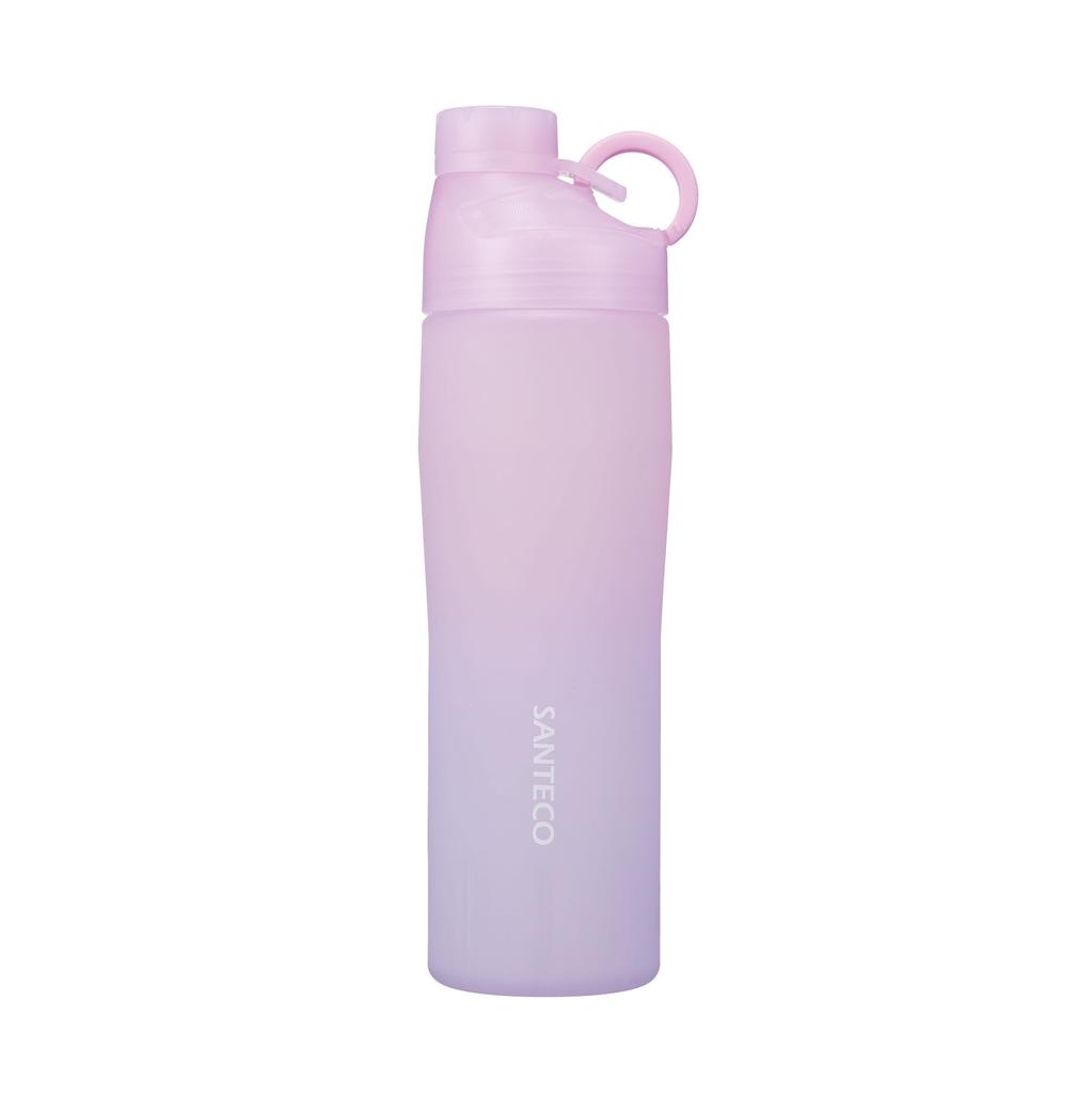 CB Japan OURAL Water Bottle 740, Direct-Drink Tritan Bottle, Pink and Purple, 740ml, Cold Water Only, SANTECO