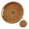 Rattan Woven Tray Serving Storage Trays Storage Basket for Home Kitchen Picnic