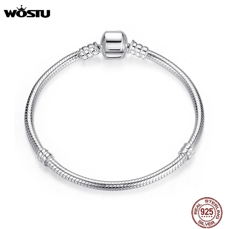 925 Sterling Silver Bracelet –Barrel Snap Clasp ,Cubic Zirconia ,Bangle Bracelet ,Chain Bracelet ,Charm ,Sizes 17 –21