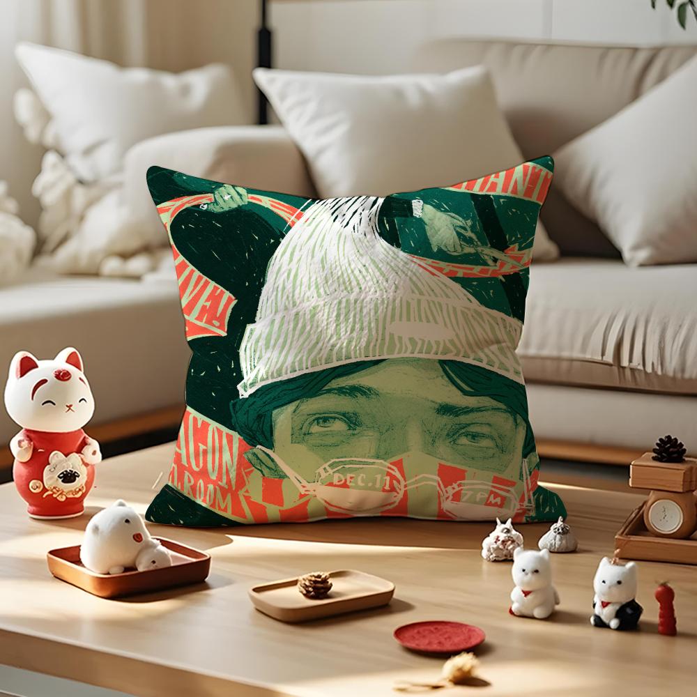 C-Cage The E-Elephant Cushion Cover Silky Short Plush With Invisible Zipper Dustproof Sofa Pillow Cover For Home Decor