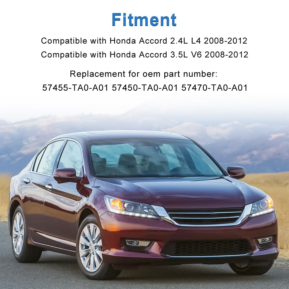 4 Pcs ABS Wheel Speed Sensors Compatible with Honda Accord 2.4L L4 3.5L V6 2008 2009 2010 2011 2012, Front and Rear abs Sensors, Replacement for