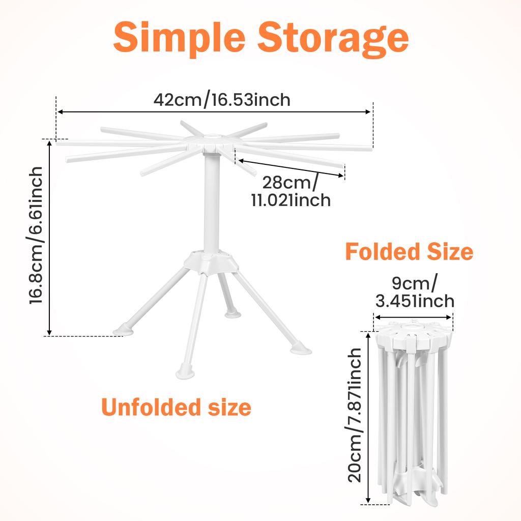 Pasta Drying Rack Pasta Rack Collapsible Spaghetti Stand Dryer Noodle Hanger for Fresh Pasta Noodle Spaghetti Dryer Hanger