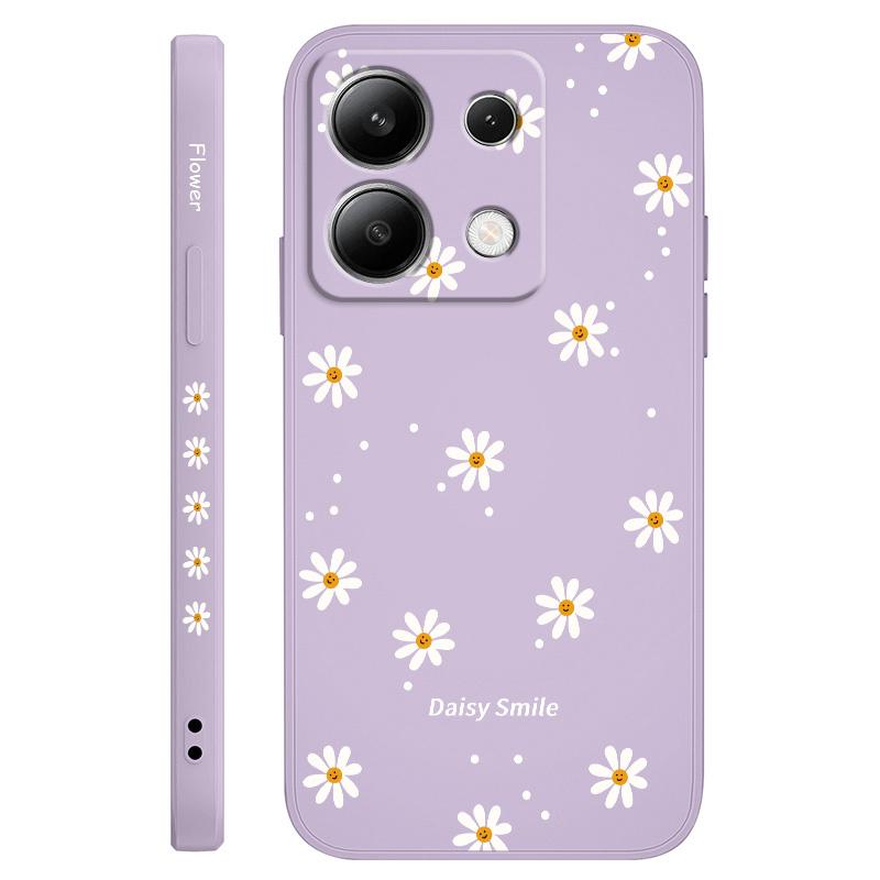 

Smiling Daisy Phone Case For Xiaomi Redmi Note 15 Pro Plus 4G 5G Silicone Cover Redmi Note 15ProPlus світло-фіолетового кольору