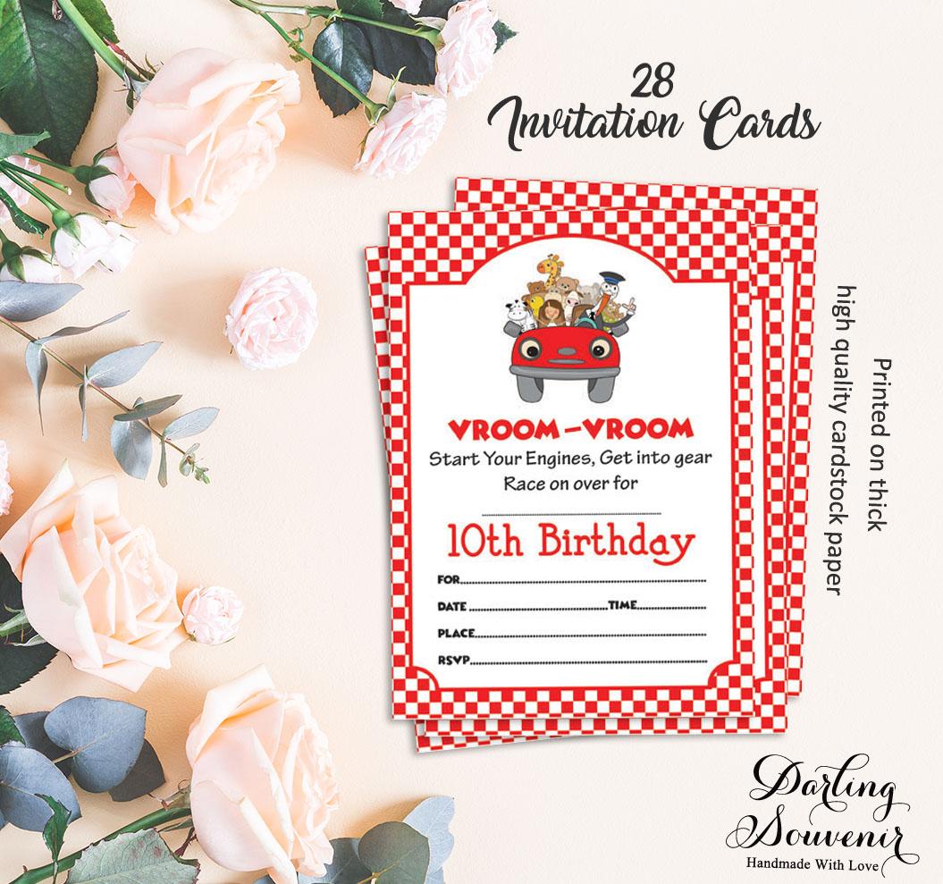 

Darling Souvenir Біла листівка-запрошення на день народження, 28 шт. Заповніть або впишіть порожні запрошення, які можна роздрукувати, 5 x 7 дюймів 5 x 7 Inches білий