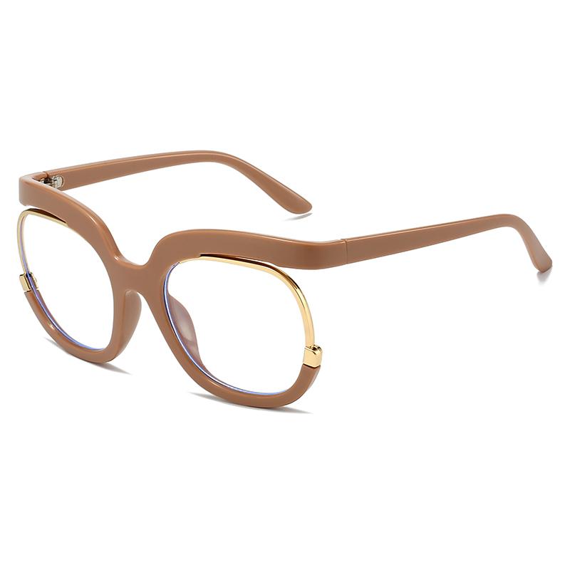 Anti Blue light Glasses Women Men Blue Light Blocking Eyeglasses Lady Oversized Round Frame Computer Eyewear