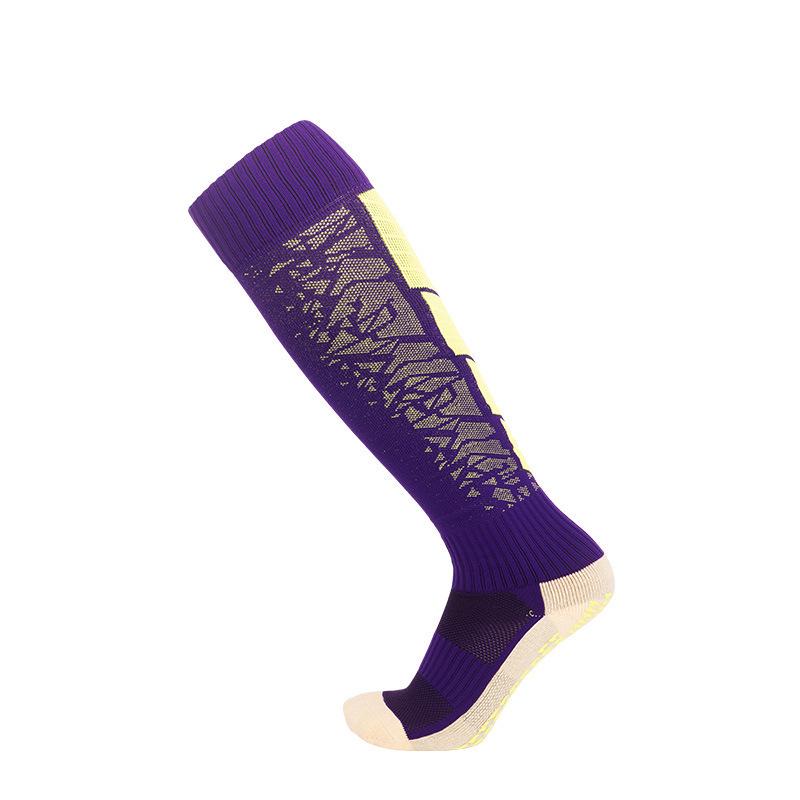 Men's Non-Slip Long Tube Football Socks - Professional Sports Socks with Towel Bottom for Training and Competition