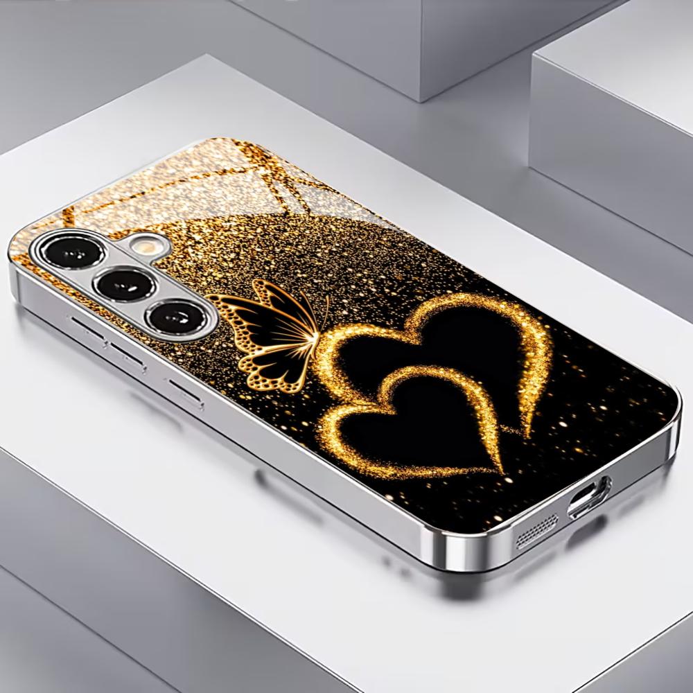 Etui na telefon z wzorem Miłość szklane etui na telefon do Samsung Galaxy S26 22 23 24 25 PLUS S21 22 23 24 25 ULTRA