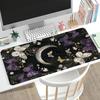 Gaming Mousepad Dark Moon Floral Butterfly Non Slip Rubber Lock Edge Keyboard Pad ESports Gamer Office Laptop Desk Mat