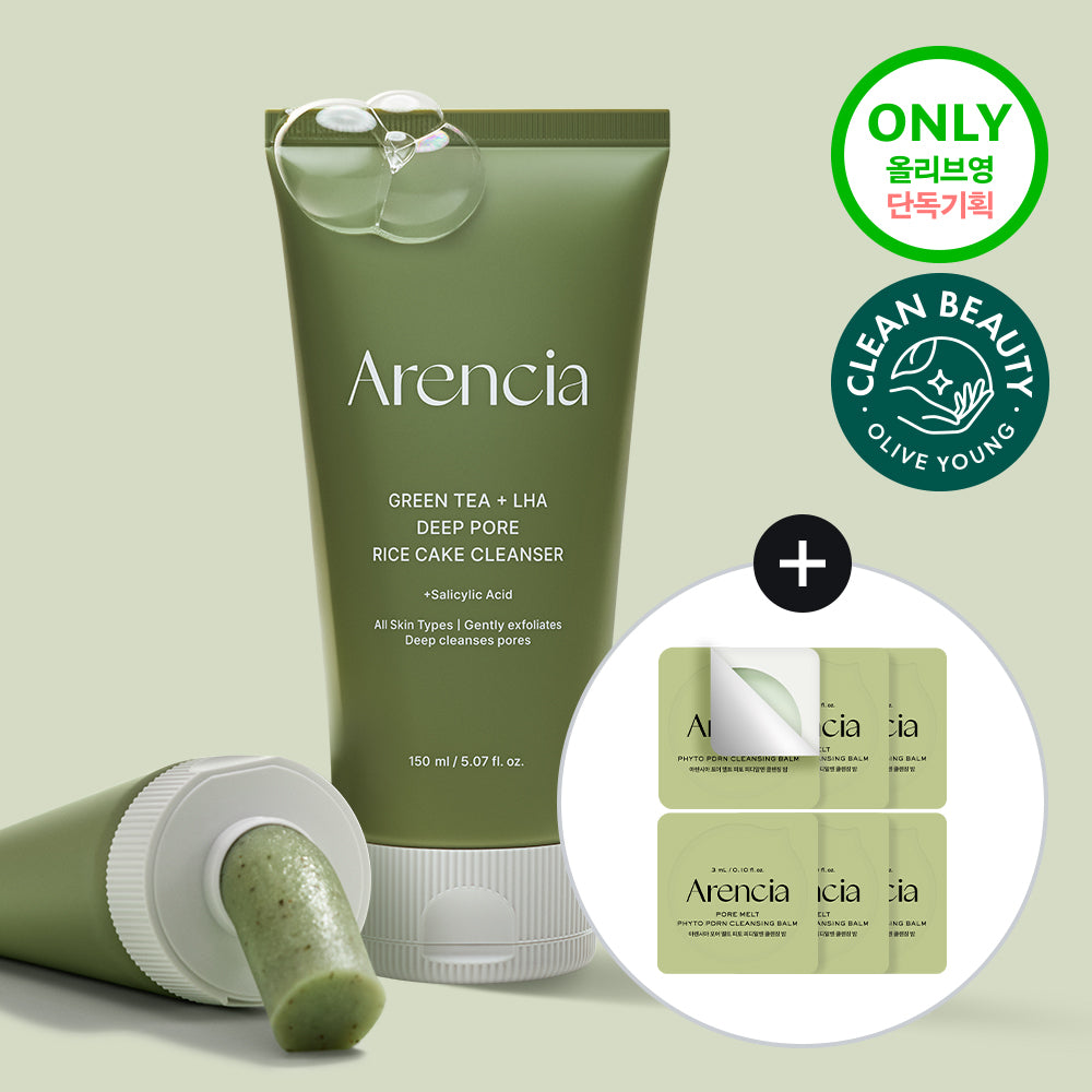 Arencia Мыло-пенка для умывания с клейким рисом 150 г 3 вида Зеленый чай Рис Лаванда Green Tea LHA