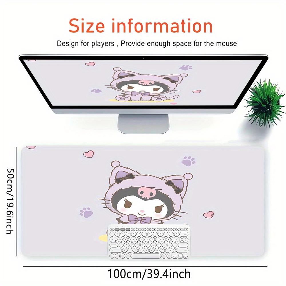 Kuromi, Cute Themed XXL Mouse Pad - Non-slip Rubber Desk Mat for Gaming and Office Use, Multi-Function Keyboard  0826051a