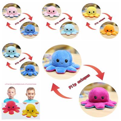 Octopu Doll Doppelseitiges Flip Octopu Plüschtier Chirdren Kindergeburtstagsgeschenk