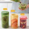 Leak-Proof Food Storage Cup Silicone with Scale Sealing Canister Detachable Lid Airtight Seal Oat Cup Refrigerator Storage