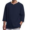 Fogn Trade Autumn New Men's Pullover Solid Color Casual Loose Pullover T-shirt Loose Versatile Pullover Shirt